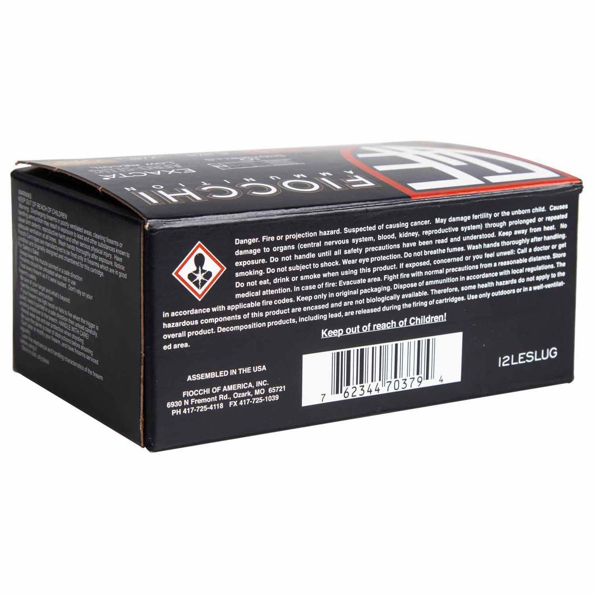 Fiocchi Low Recoil Aero 12 Gauge 2-3/4in Slug 7/8oz Shotshells - 10 Rounds Fiocchi Low Recoil Aero 12 Gauge 2-3/4in Slug 7/8oz Shotshells - 10 Rounds