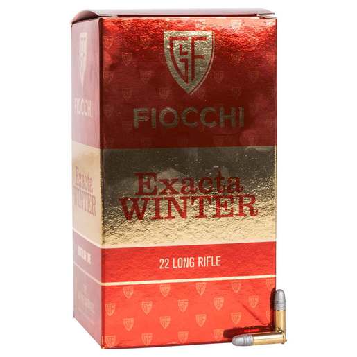 Fiocchi Official Winter 22 Long Rifle 40gr RN Rimfire Ammo – 50 Rounds