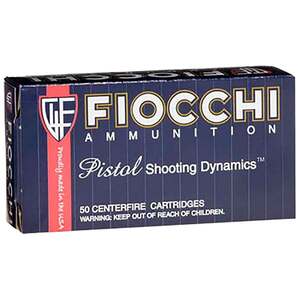 Fiocchi Range Dynamics 9mm Luger 124gr Full Metal Jacket Centerfire Handgun Ammo - 50 Rounds