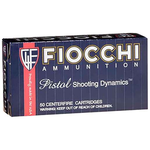 Fiocchi Range Dynamics 9mm Luger 124gr Full Metal Jacket Centerfire Handgun Ammo Ammo - 50 Rounds 50 Rounds Ammo