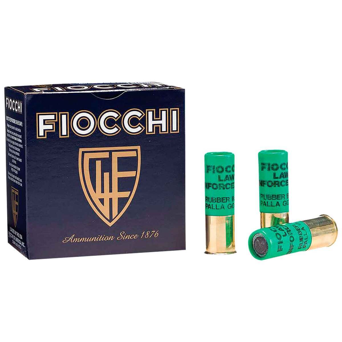 Fiocchi Rubber Baton 12 Gauge 2-3/4in Slug 1oz Shotshells - 10 Rounds ...