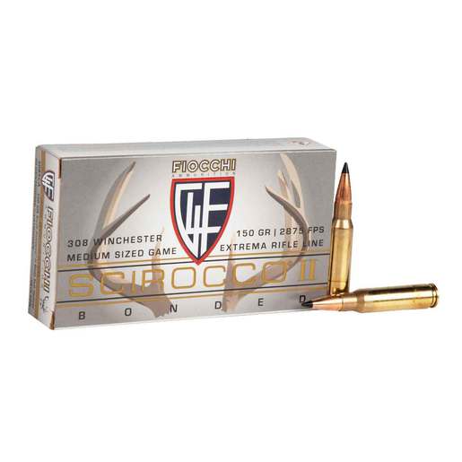Fiocchi Scirocco 308 Winchester 150gr SCR Rifle Ammo Ammo - 20 Rounds 20 Rounds Ammo