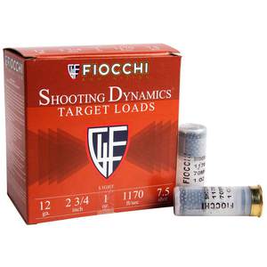Fiocchi Shooting Dynamics 12 Gauge 2-3/4in #7.5 1oz Target Shotshells - 25 Rounds