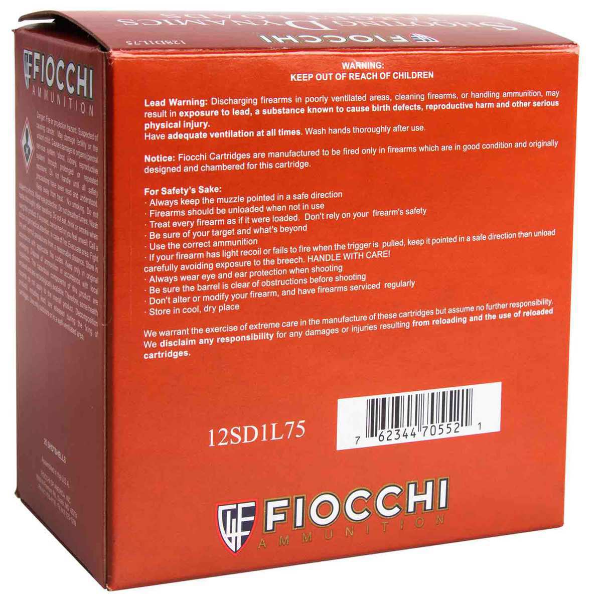 Fiocchi Shooting Dynamics 12 Gauge 2-3/4in #7.5 1oz Target Shotshells - 25 Rounds Fiocchi Shooting Dynamics 12 Gauge 2-3/4in #7.5 1oz Target Shotshells - 25 Rounds