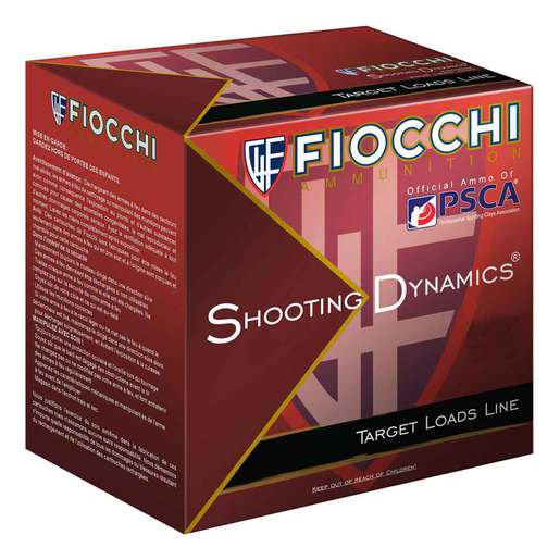 Fiocchi Shooting Dynamics 12 Gauge 2-3/4in #7.5 7/8oz Target Shotshells Ammo - 25 Rounds Ammo - #7.5 25 Rounds - #7.5 Ammo