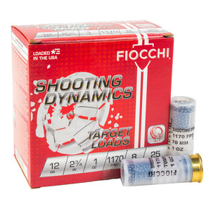 Fiocchi Shooting Dynamics 12 Gauge 2-3/4in #8 1oz Target Shotshells - 25 Rounds