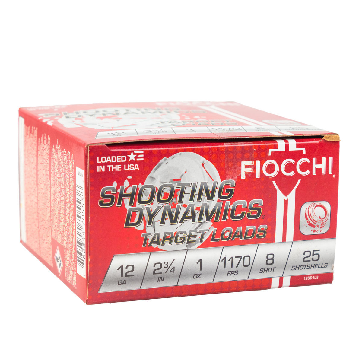 Fiocchi Shooting Dynamics 12 Gauge 2-3/4in #8 1oz Target Shotshells - 25 Rounds Fiocchi Shooting Dynamics 12 Gauge 2-3/4in #8 1oz Target Shotshells - 25 Rounds