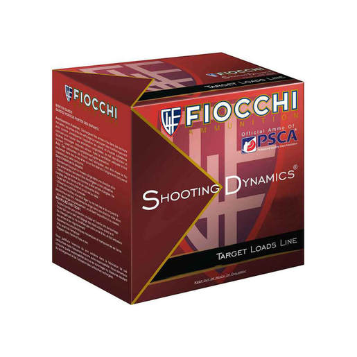 Fiocchi Shooting Dynamics 12 Gauge 2-3/4in #8 7/8oz Target Shotshells – 25 Rounds – #8