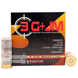 Fiocchi Shooting Dynamics 3-Gun Match 12 Gauge 2-3/4in #7.5 1-1/8oz Target Shotshells - 25 Rounds