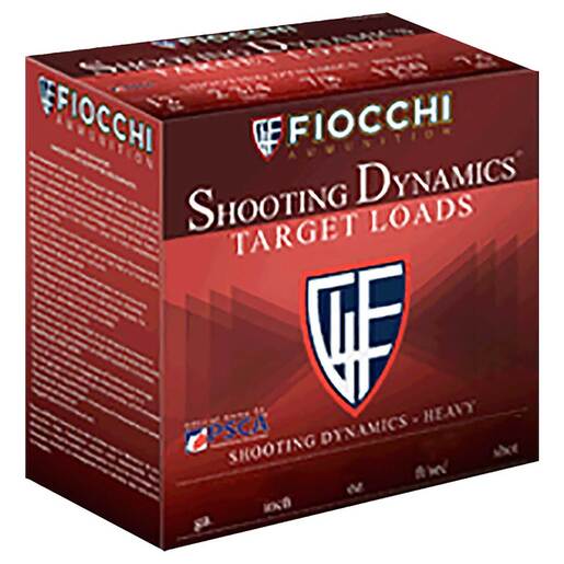 Fiocchi Shooting Dynamics Target 12 Gauge 2-3/4in #7.5 1-1/8oz Target Shotshells Ammo - 25 Rounds Ammo - #7.5 25 Rounds - #7.5 Ammo