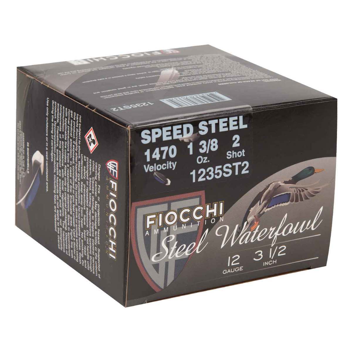 Fiocchi Speed Steel 12 Gauge 3-1/2in #2 1-3/8oz Waterfowl Shotshells - 25 Rounds Fiocchi Speed Steel 12 Gauge 3-1/2in #2 1-3/8oz Waterfowl Shotshells - 25 Rounds
