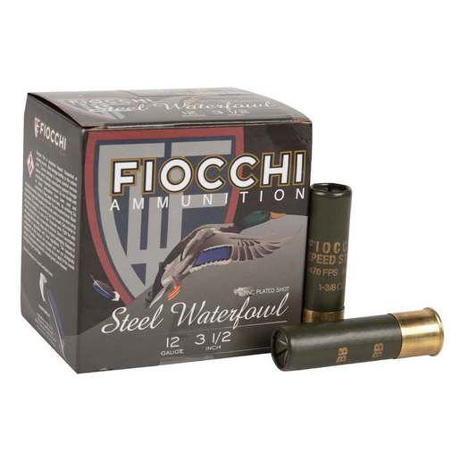 Fiocchi Speed Steel 12 Gauge 3-1/2in #BB 1-3/8oz Waterfowl Shotshells Ammo - 25 Rounds Ammo - BB 25 Rounds - BB Ammo