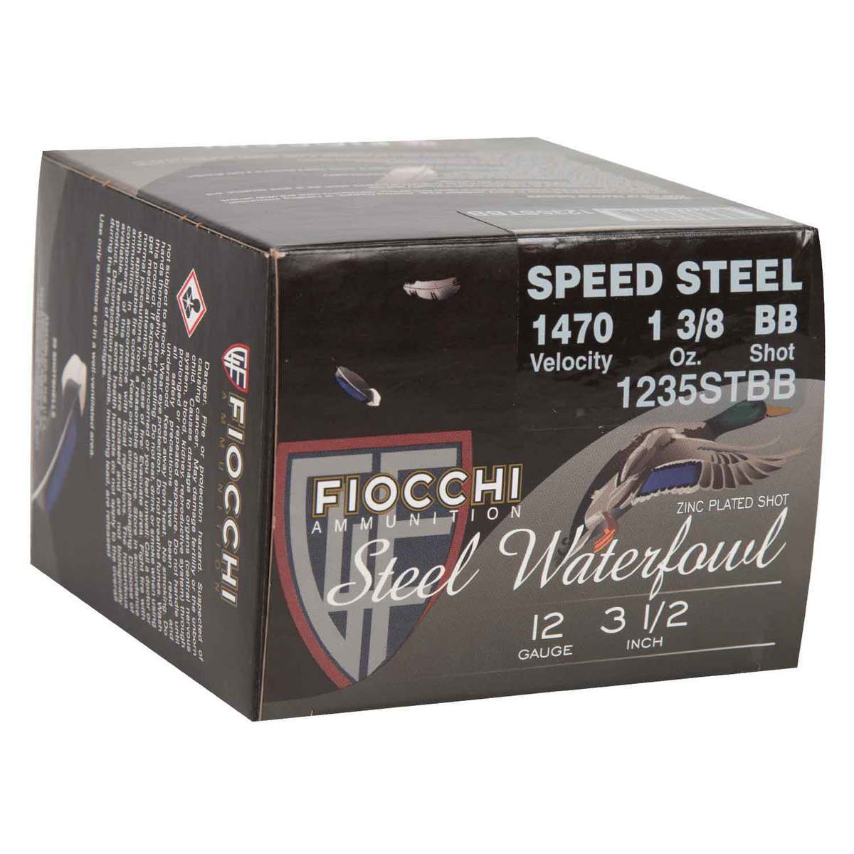 Fiocchi Speed Steel 12 Gauge 3-1/2in BB 1-3/8oz Waterfowl Shotshells - 25 Rounds Fiocchi Speed Steel 12 Gauge 3-1/2in BB 1-3/8oz Waterfowl Shotshells - 25 Rounds