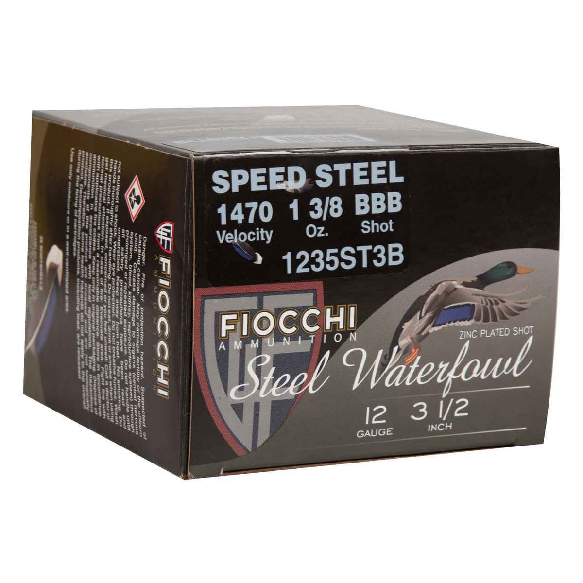 Fiocchi Speed Steel 12 Gauge 3-1/2in BBB 1-3/8oz Waterfowl Shotshells - 25 Rounds Fiocchi Speed Steel 12 Gauge 3-1/2in BBB 1-3/8oz Waterfowl Shotshells - 25 Rounds