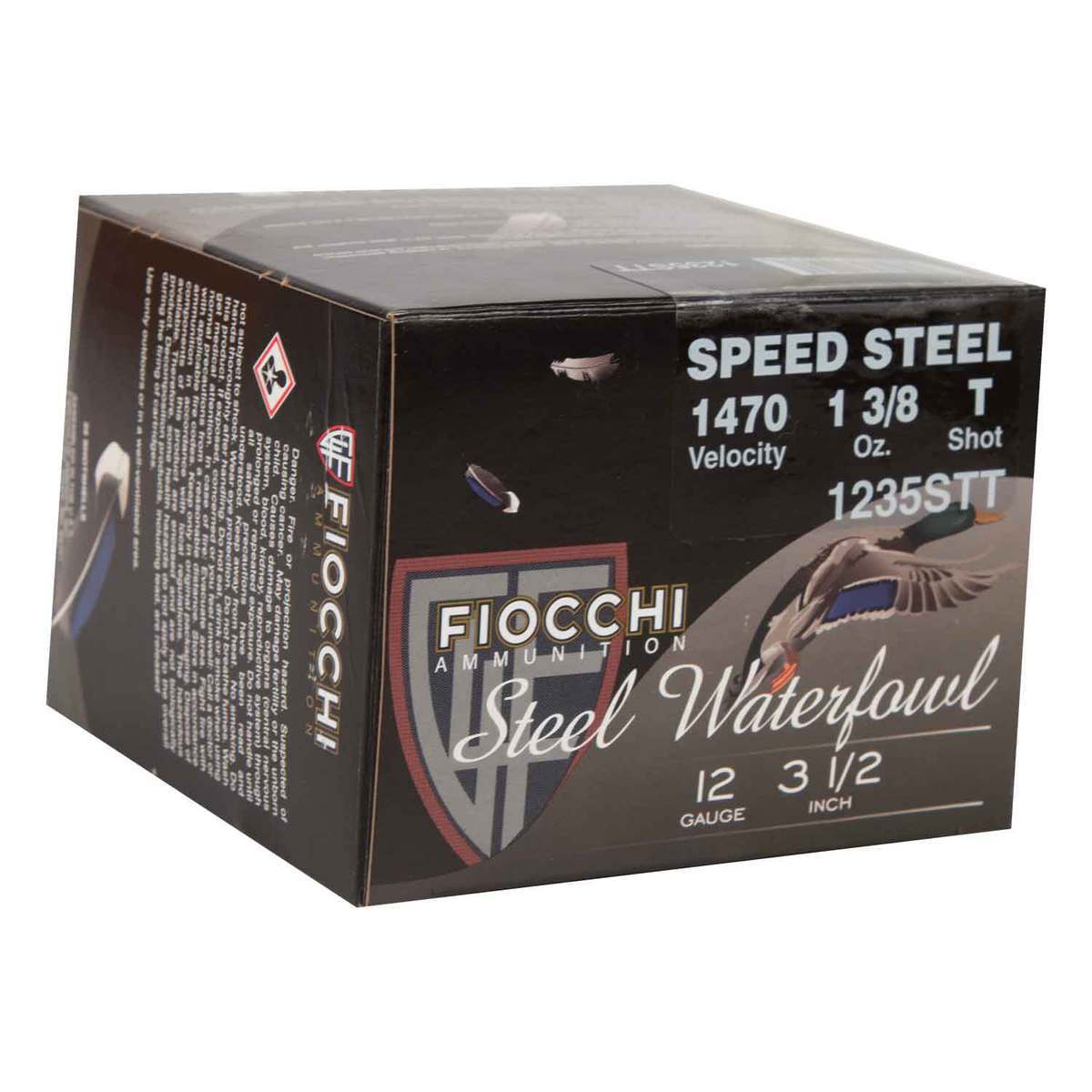 Fiocchi Speed Steel 12 Gauge 3-1/2in T 1-3/8oz Waterfowl Shotshells - 25 Rounds Fiocchi Speed Steel 12 Gauge 3-1/2in T 1-3/8oz Waterfowl Shotshells - 25 Rounds
