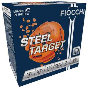 Fiocchi Target 12 Gauge 2-3/4in #7 1-1/8oz Target Shotshells - 25 Rounds