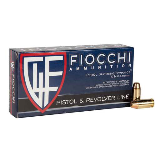 Fiocchi Training Dynamics 40 S&W 170gr FMJTC Handgun Ammo - 50 Rounds 50 Rounds Ammo