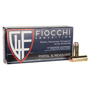 Fiocchi Training Dynamics 45 (Long) Colt 255gr CMJ Handgun Ammo - 50 Rounds