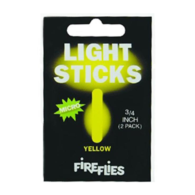 Aerojig Fire Flies Micro Light Sticks Terminal Tackle Accessory - Yellow, 3/4in - Yellow 1/0 Aerojig Fire Flies Micro Light Sticks Terminal Tackle Accessory - Yellow, 3/4in - Yellow 1/0