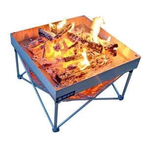 Fireside Outdoor Pop-Up Pit & Heat Shield Combo