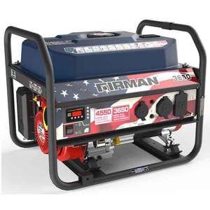 FIRMAN P03611 Gas Powered Extended Run Time 4550/3650 Watt Portable Generator