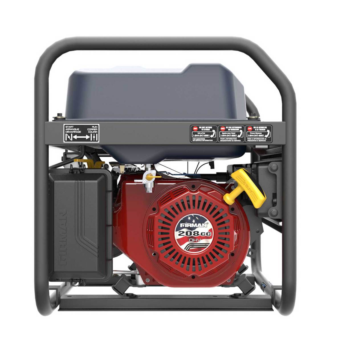 FIRMAN P03618 4550/3650 Watts Portable Gas Generator - Red / White / Blue FIRMAN P03618 4550/3650 Watts Portable Gas Generator - Red / White / Blue