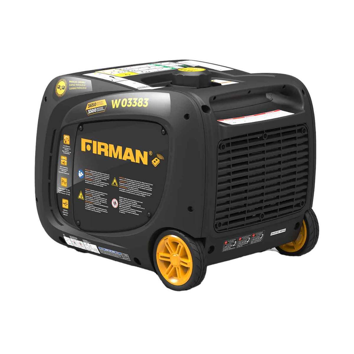 FIRMAN W03383 3650/3300 Watts Remote Start Inverter Generator ...