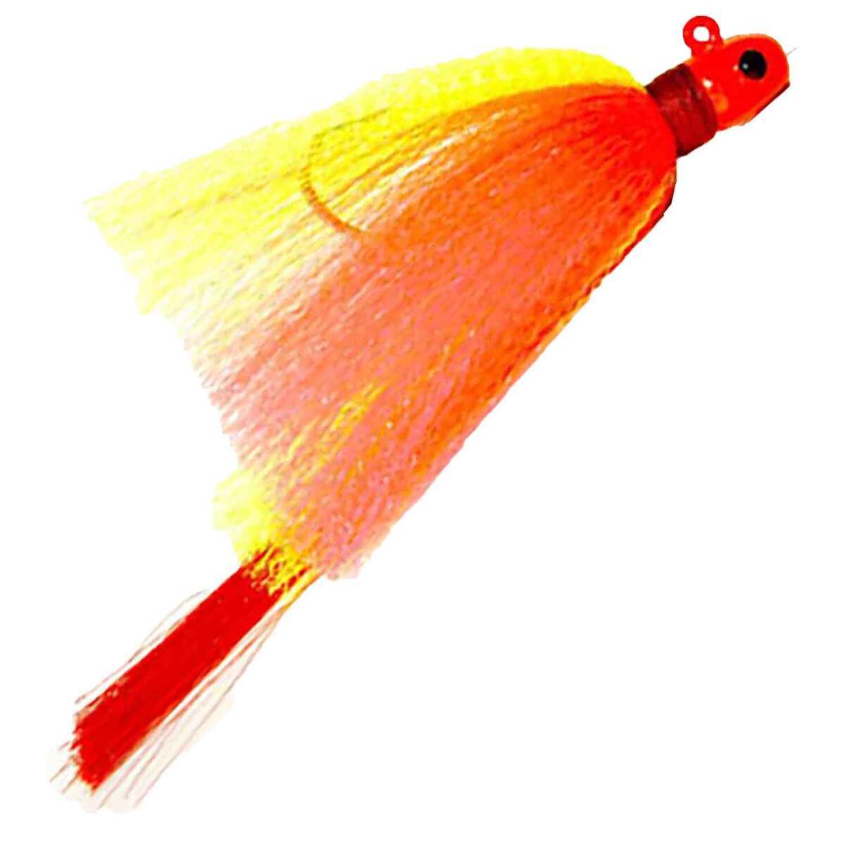 Pink Snook First Light Tackle Inc. Snook Skirted Jig - Orange/Chartreuse-Pink/Red ...