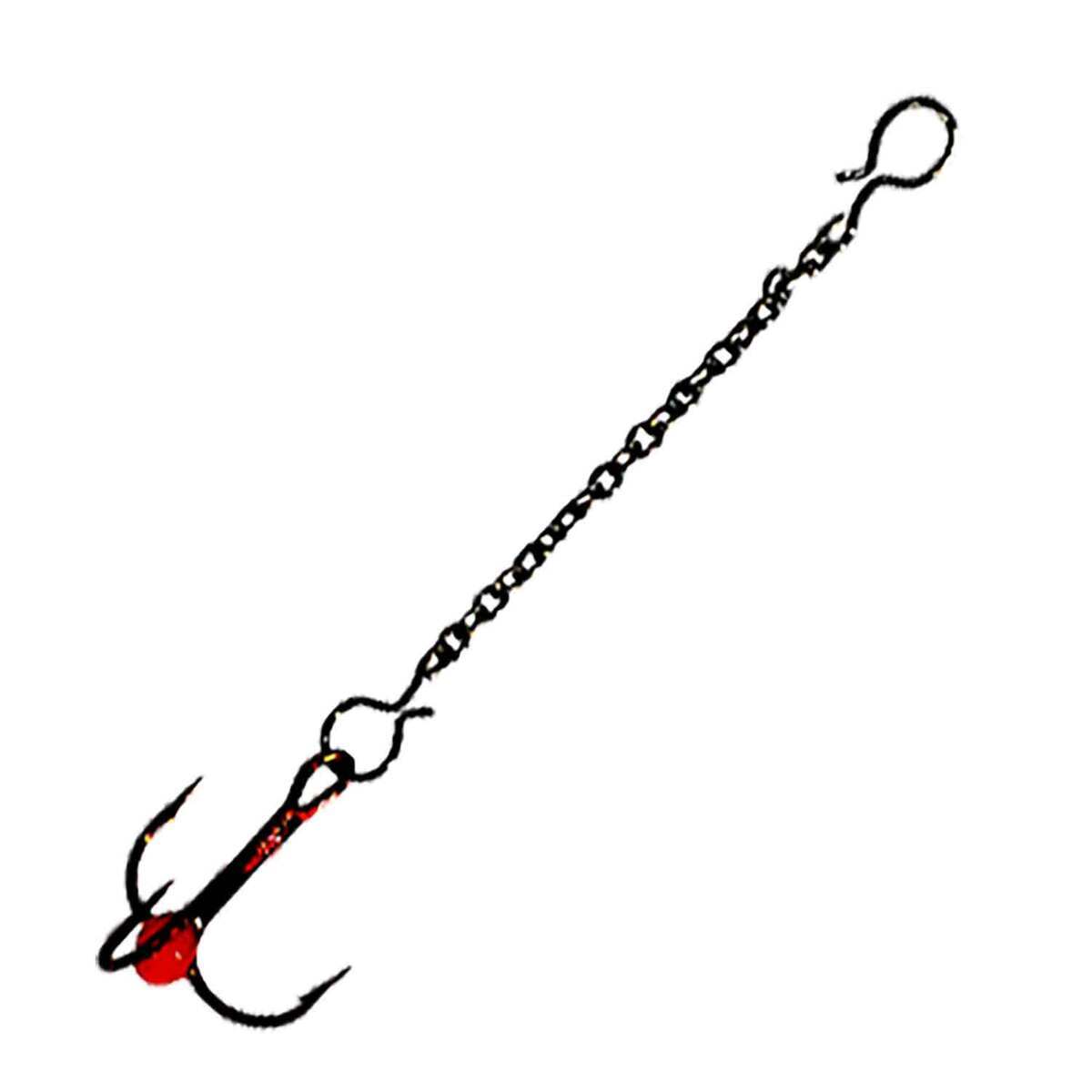 FishDaddy Glow Epoxy Treble Dropper Chain - Red, 10 | Sportsman's Warehouse