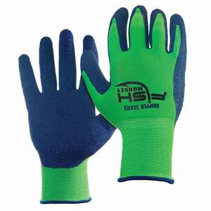 Fish Monkey All Purpose Gripper Glove - Green/Royal Blue - L/XL