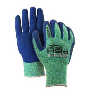 Fish Monkey Filet Gripper Glove - Neon Green/Royal Blue - L/XL