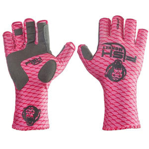  HUK Power Stretch Fingerless Fishing Gloves : Sports
