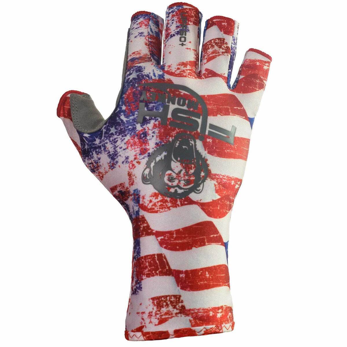 Fish Monkey Men's Half Finger Guide Fishing Fingerless Gloves Fish Monkey Men's Half Finger Guide Fishing Fingerless Gloves