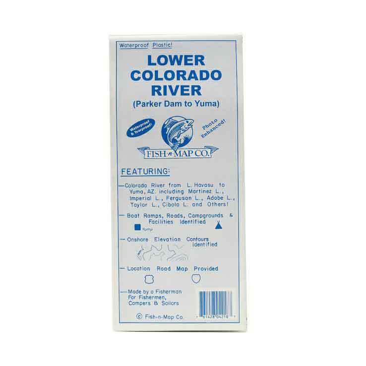 Fish N Map Lower Colorado River Parker Dam To Yuma; AZ Fish N Map Lower Colorado River Parker Dam To Yuma; AZ