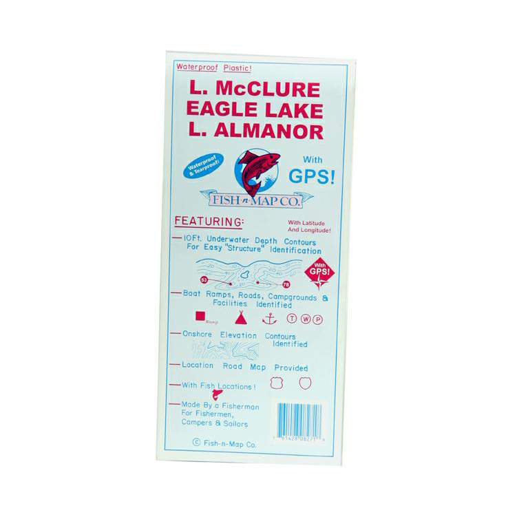 Fish N Map Mcclure/Eagle/Almanor; CA Fish N Map Mcclure/Eagle/Almanor; CA