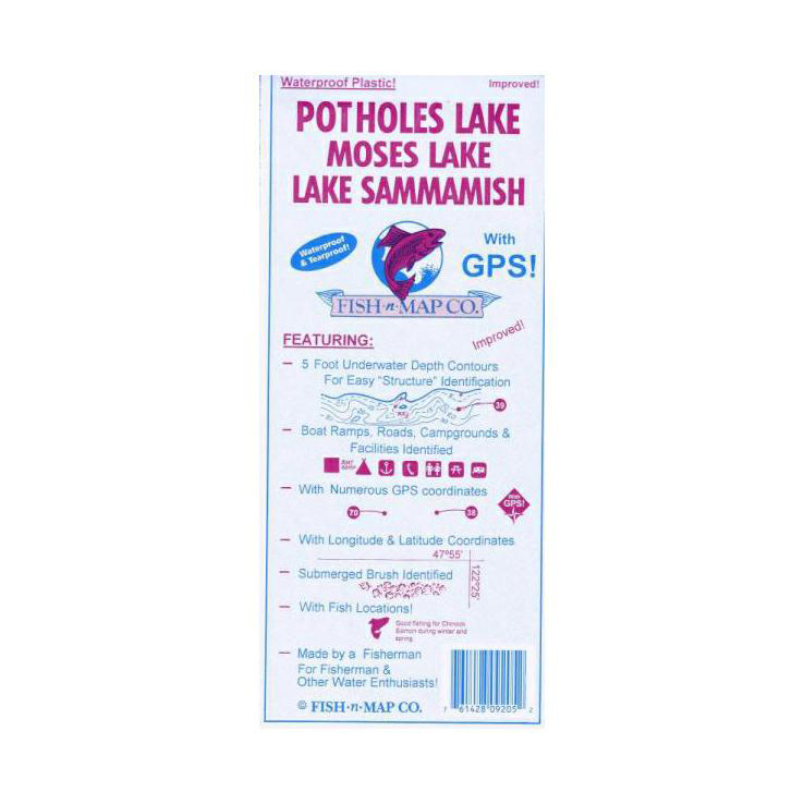 Fish N Map Potholes/Moses/Sammamish; WA Fish N Map Potholes/Moses/Sammamish; WA