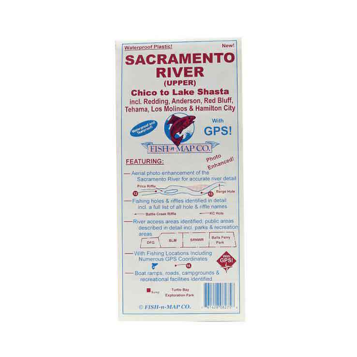 Fish N Map Sacramento River, Upper; CA Fish N Map Sacramento River, Upper; CA