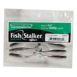 Fish Stalker Crazy Shad Paddle Tail Swimbait - Reel Shad 3in