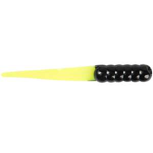 Fish Stalker Mag Slab Tail Crappie Bait - Black/Chartreuse, 2-1/2in, 8pk