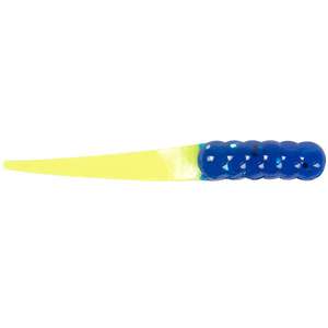 Fish Stalker Mag Slab Tail Crappie Bait - Blue/Chartreuse, 2-1/2in, 8pk
