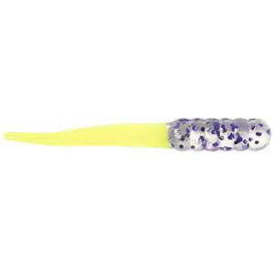 Fish Stalker Mag Slab Tail Crappie Bait - Clear Purple/Chartreuse, 2-1/2in, 8pk