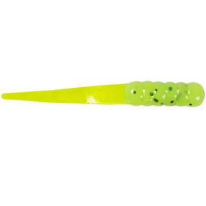 Fish Stalker Mag Slab Tail Crappie Bait - Ugly Green/Chartreuse, 2-1/2in, 8pk