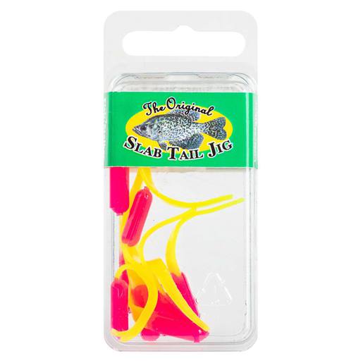 Fish Stalker Super Slab Tail Panfish Jig - Black/Melon