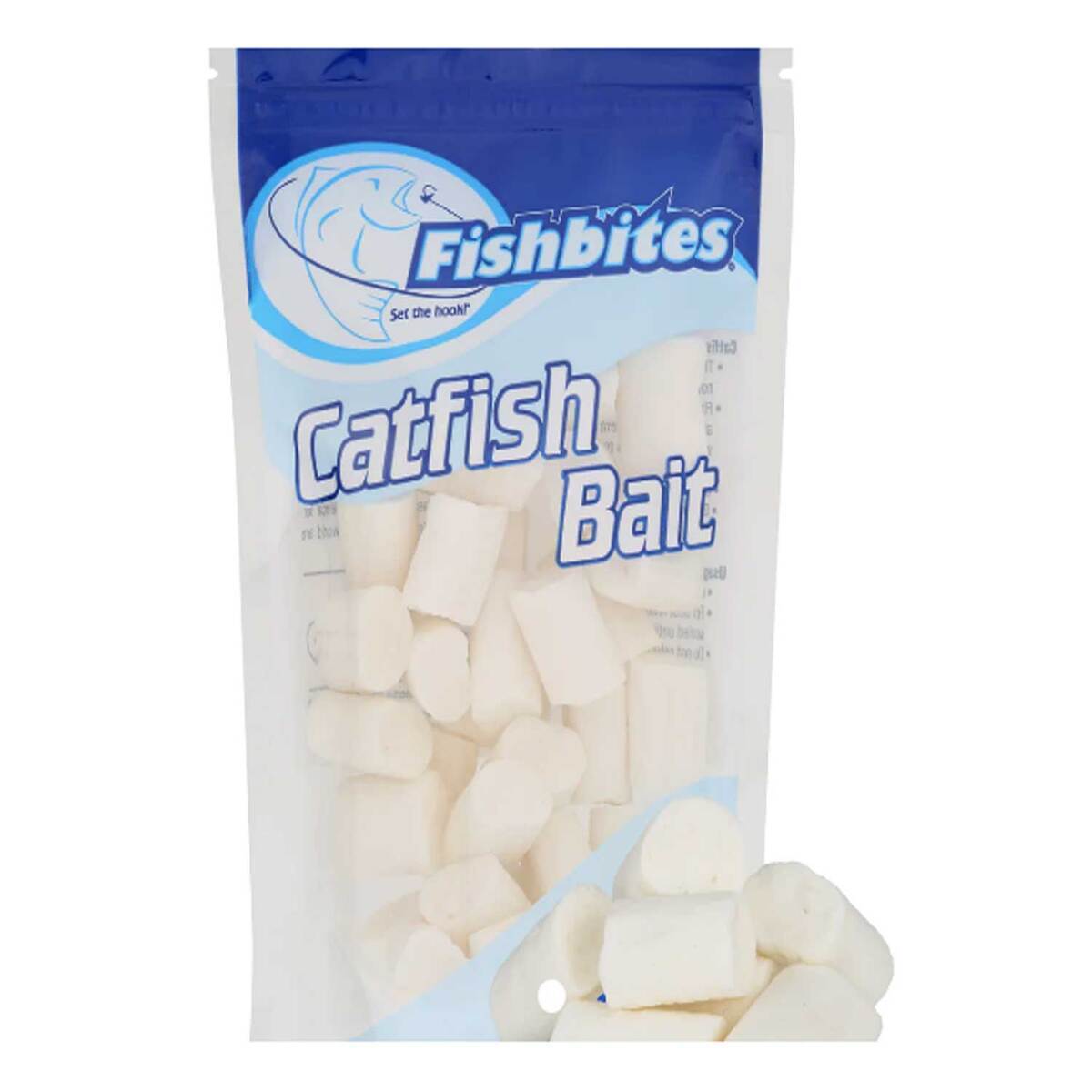 Soft Fish Bates Fishbites Freshwater Catfish Soft Bait - Shad White | Sportsman's Warehouse