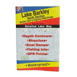 Fishing Hot Spots Barkley-North Fishing Map, KY