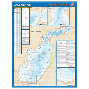 Fishing Hot Spots Osakis Fishing Map
