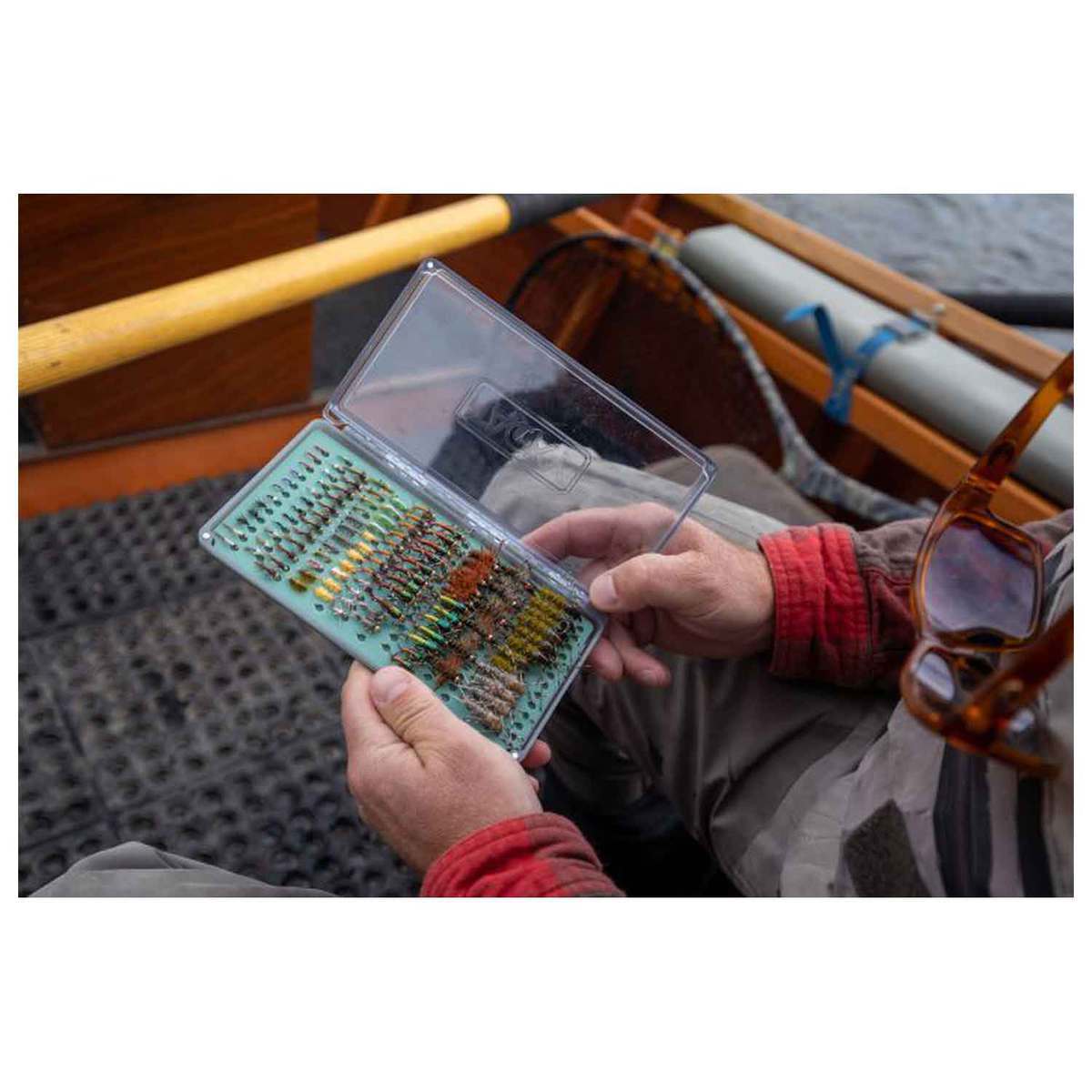 Fishpond Tacky Original Fly Box- Clear, Standard Size - Clear Standard Fishpond Tacky Original Fly Box- Clear, Standard Size - Clear Standard