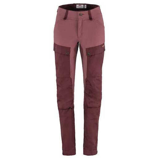 FJall Raven Women's Keb Trousers Hiking Pants - Basalt 40 Short