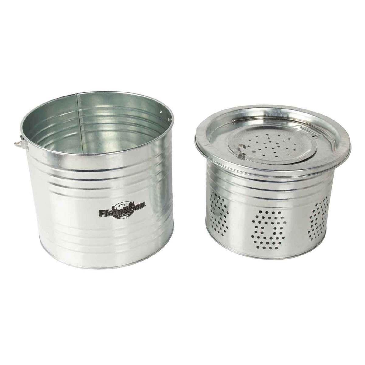 Flambeau Galvanized Floating Minnow Bucket Bait Storage - 8qt - Silver Flambeau Galvanized Floating Minnow Bucket Bait Storage - 8qt - Silver