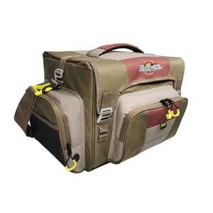 Flambeau Heritage Soft Tackle Bag - Brown/Beige/Red, Size 4007